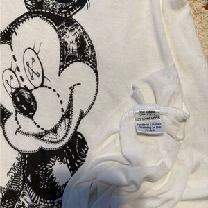 NWOT-Disney Couture by Lauren Moshi Mickey Mouse Black and White Tee (XS)